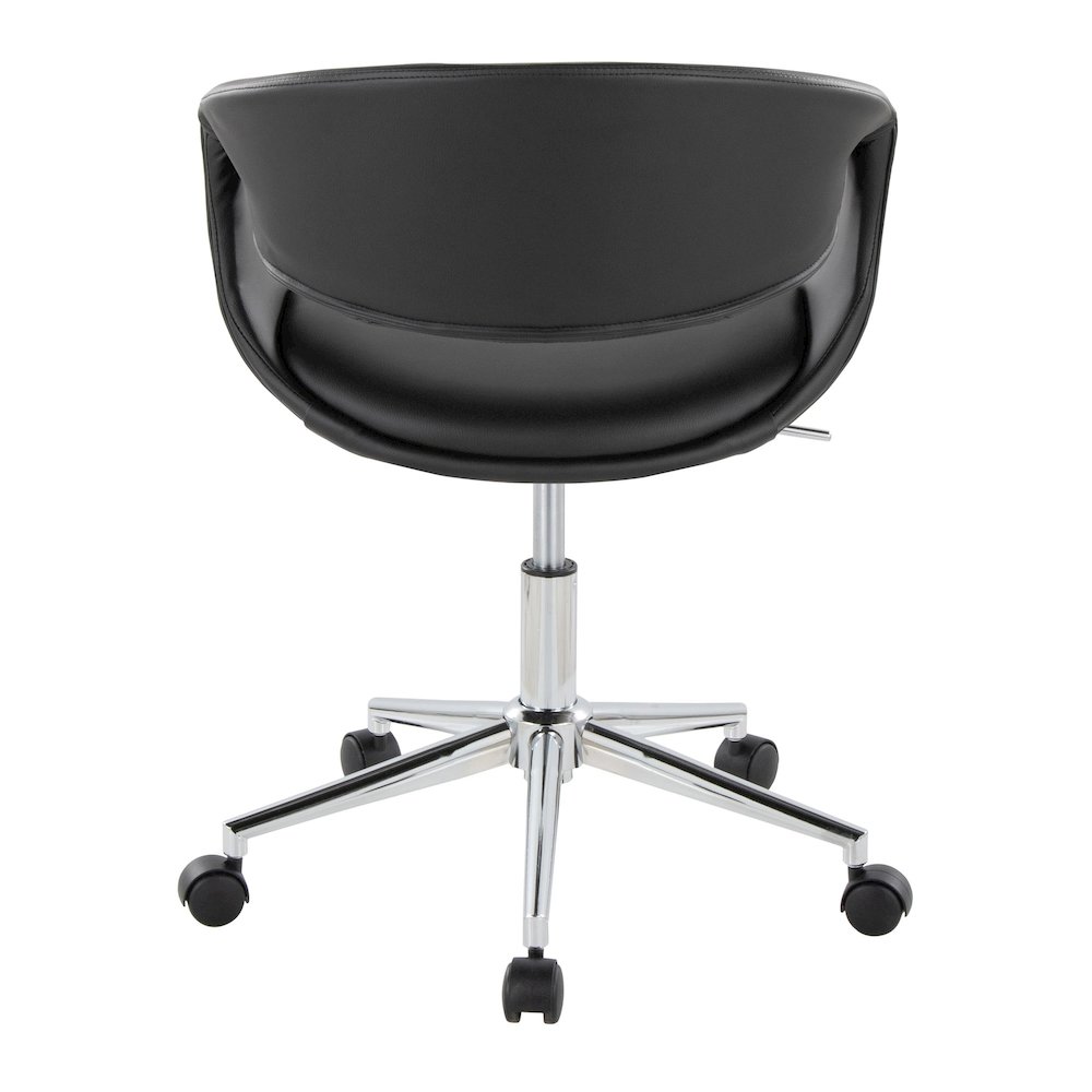 Curvo Upholstered 5-Star Task Chair. Picture 4