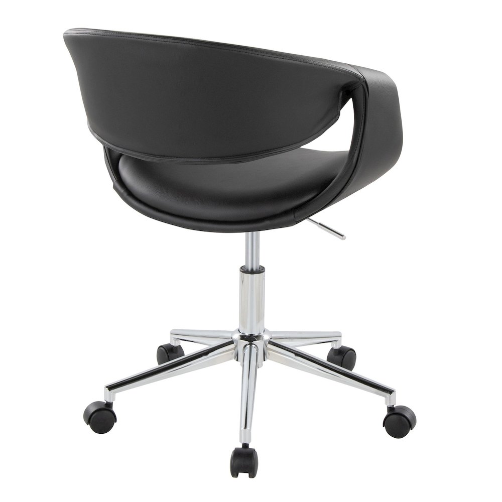 Curvo Upholstered 5-Star Task Chair. Picture 3