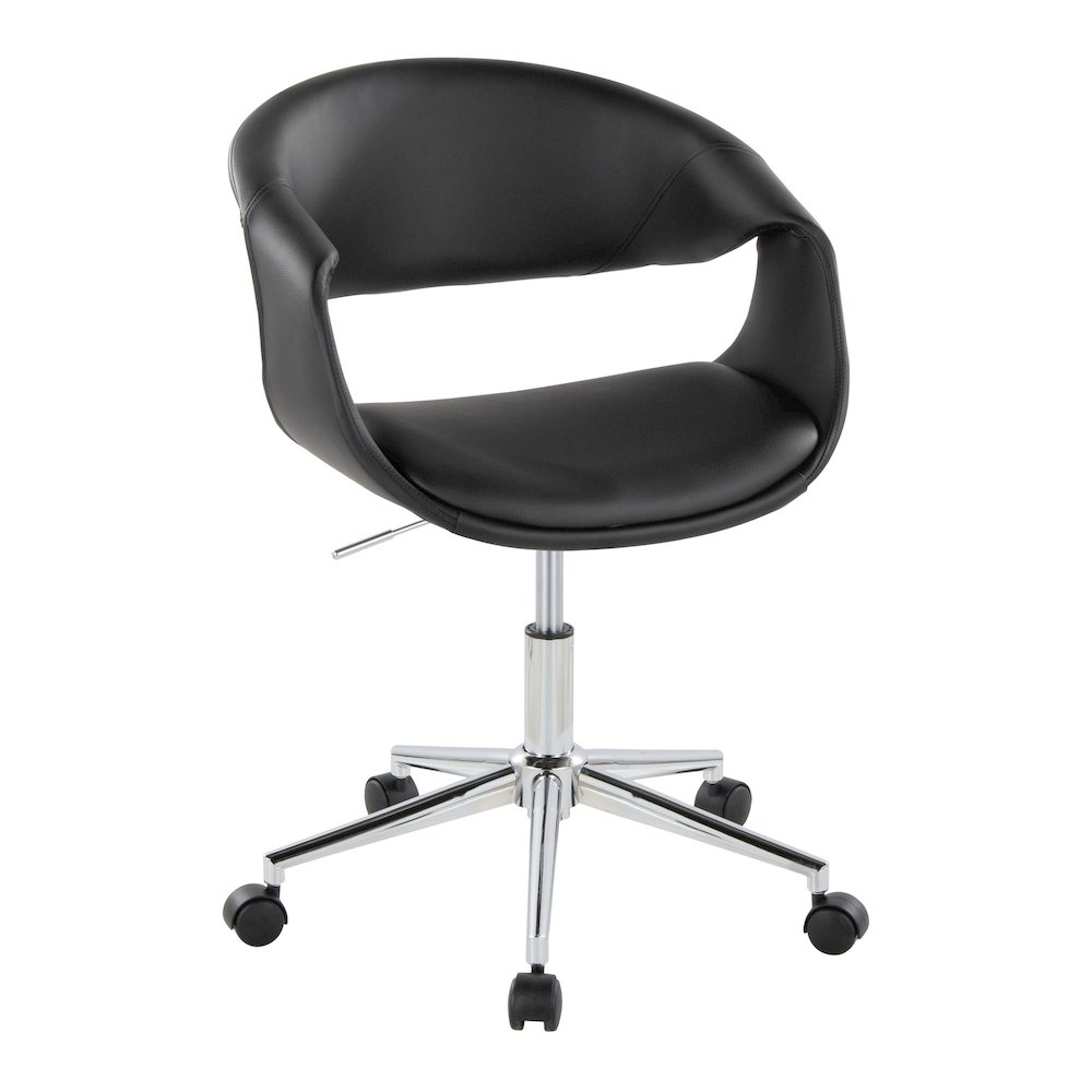 Curvo Upholstered 5-Star Task Chair. Picture 1