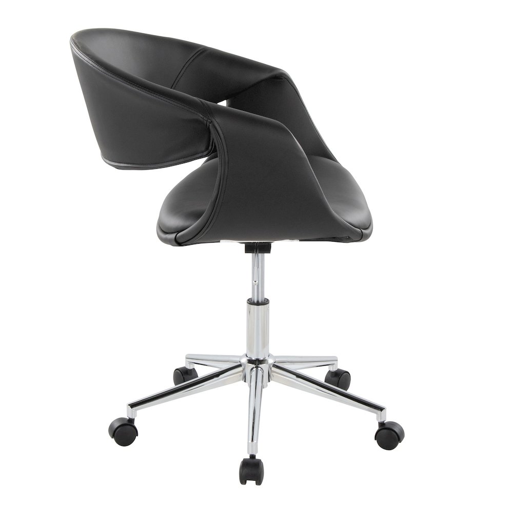 Curvo Upholstered 5-Star Task Chair. Picture 2