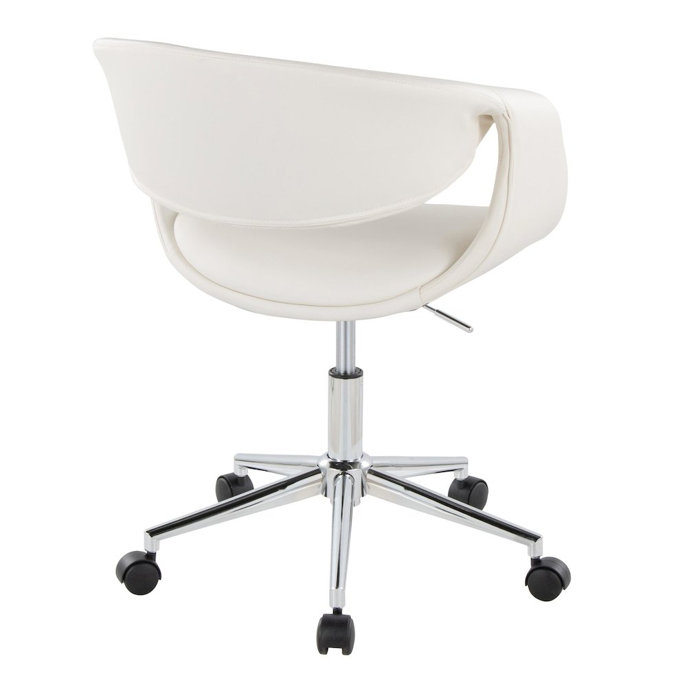 Curvo Upholstered 5-Star Task Chair. Picture 3
