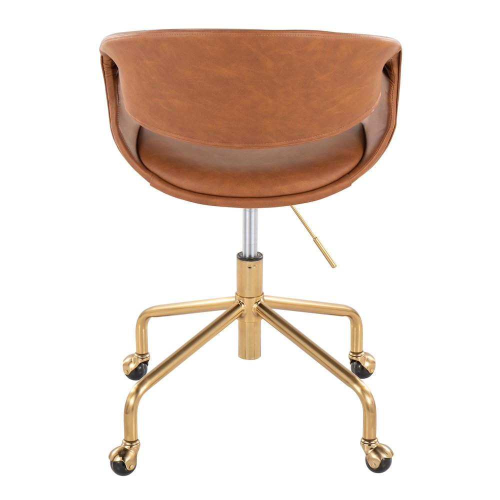 Curvo Upholstered 4-Star Task Chair. Picture 4