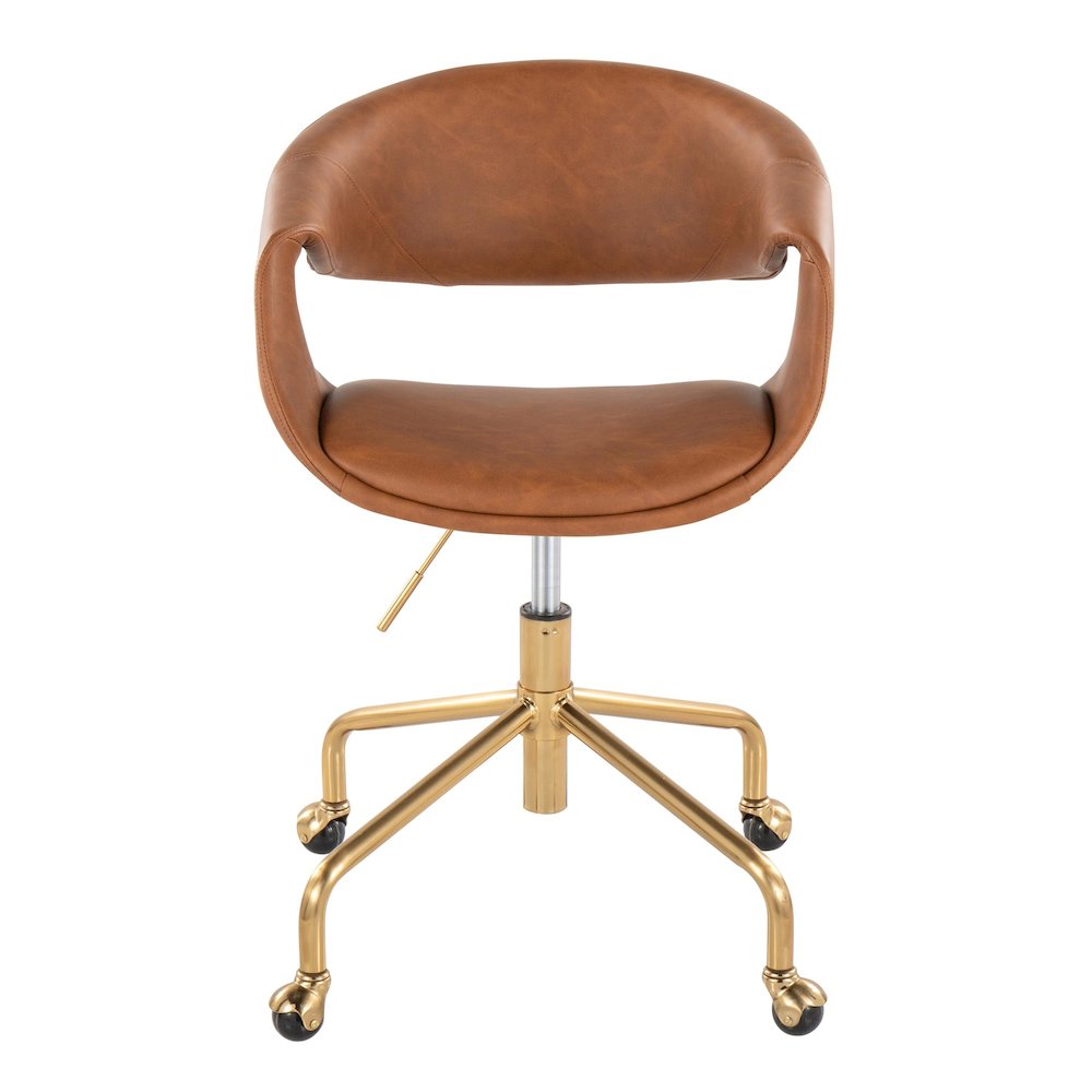 Curvo Upholstered 4-Star Task Chair. Picture 5