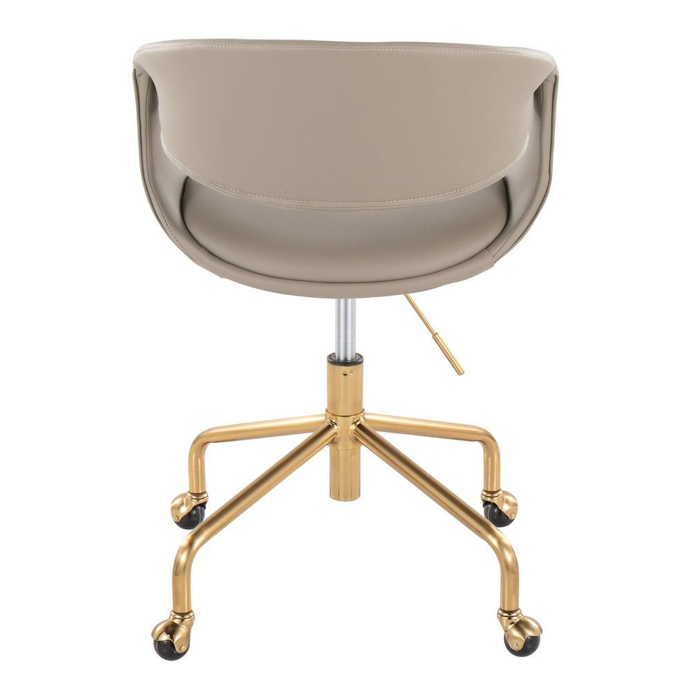 Curvo Upholstered 4-Star Task Chair. Picture 4