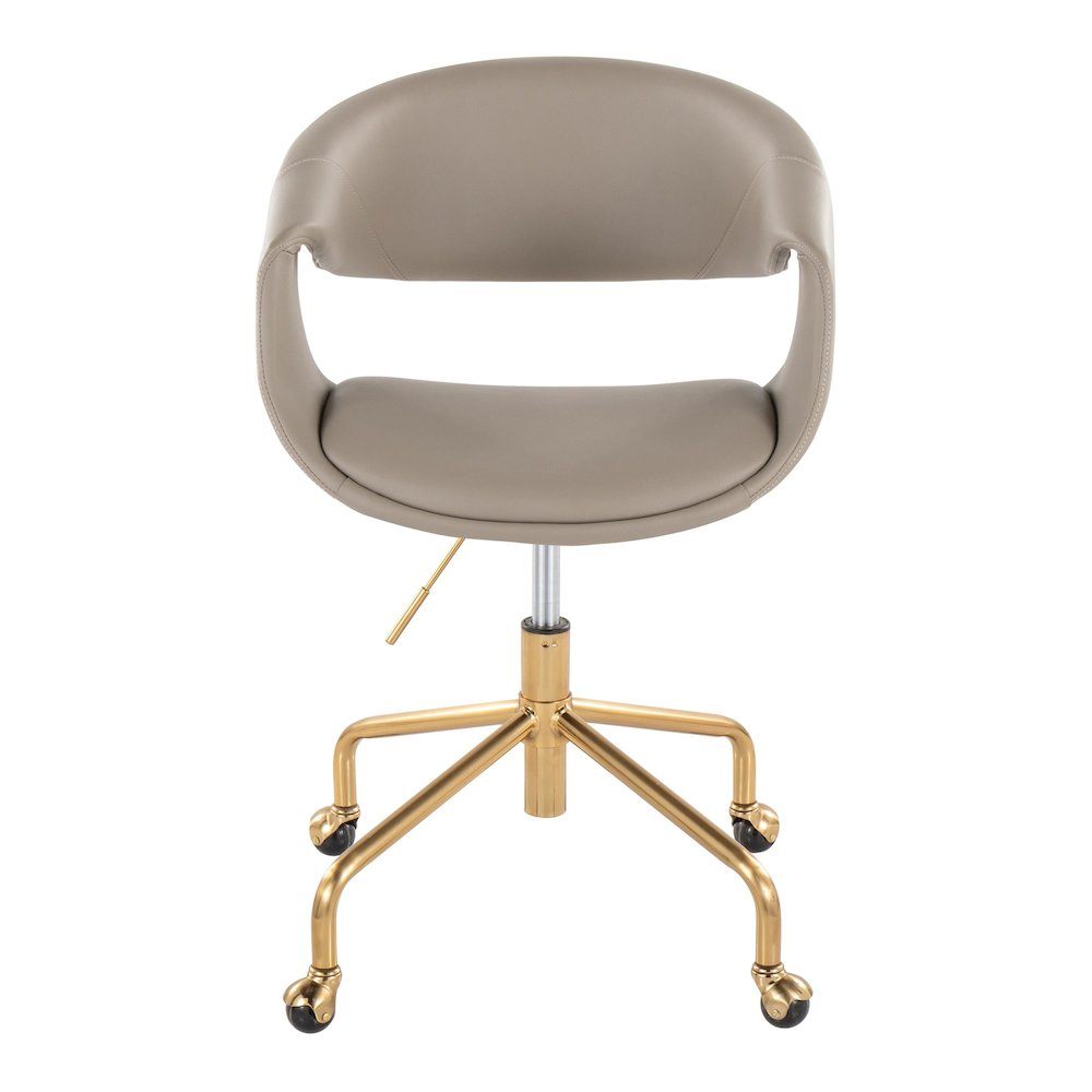 Curvo Upholstered 4-Star Task Chair. Picture 5