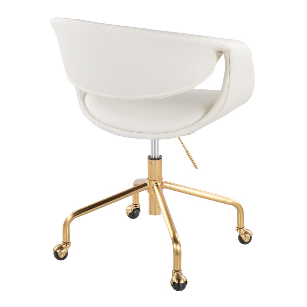 Curvo Upholstered 4-Star Task Chair. Picture 3