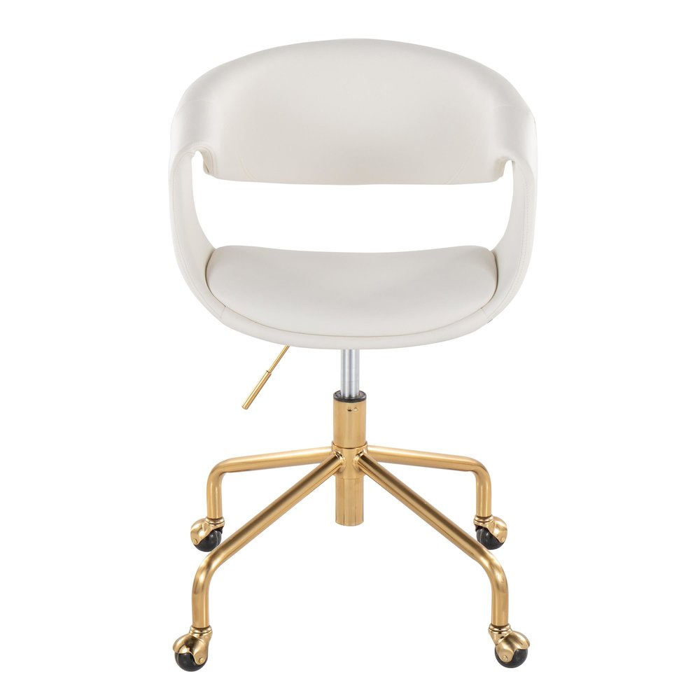Curvo Upholstered 4-Star Task Chair. Picture 5