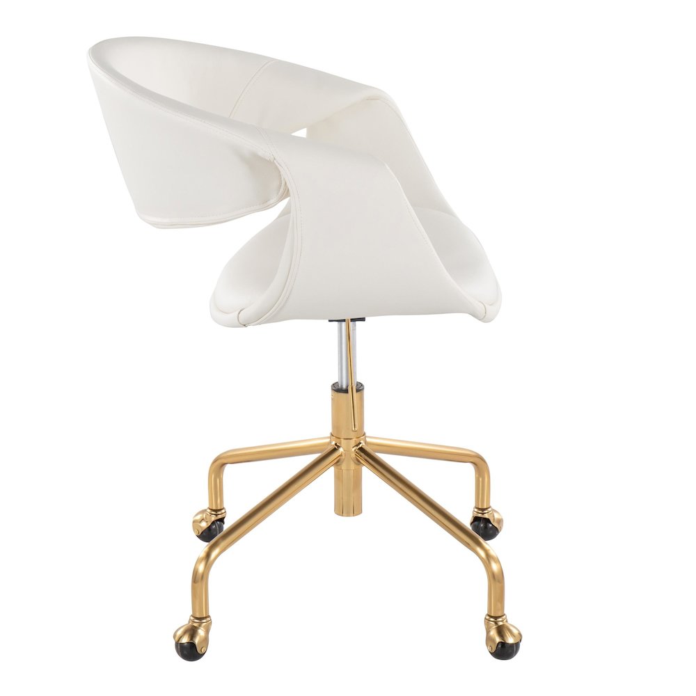 Curvo Upholstered 4-Star Task Chair. Picture 2