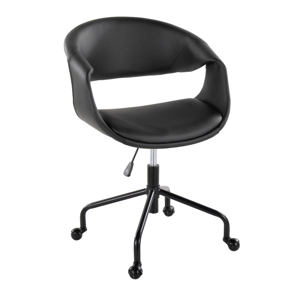 Curvo Upholstered 4-Star Task Chair. Picture 1