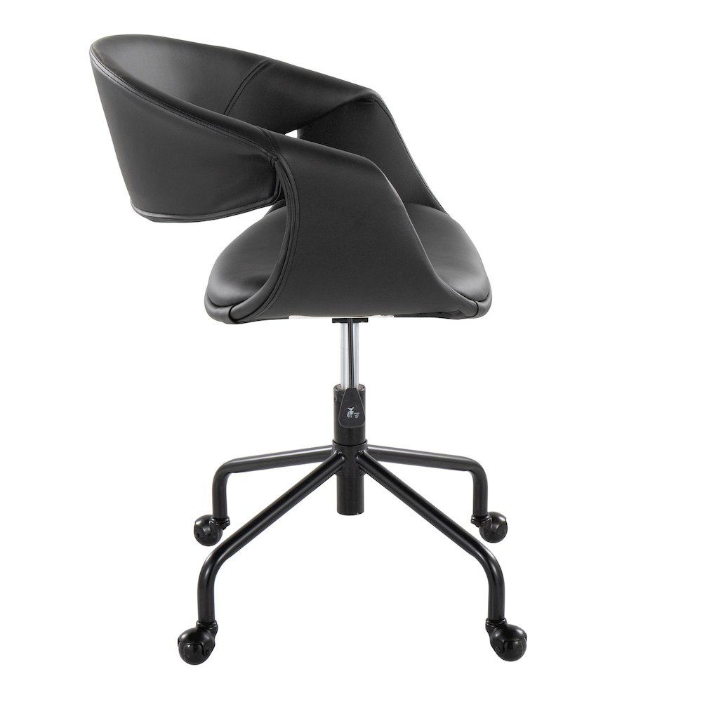 Curvo Upholstered 4-Star Task Chair. Picture 2