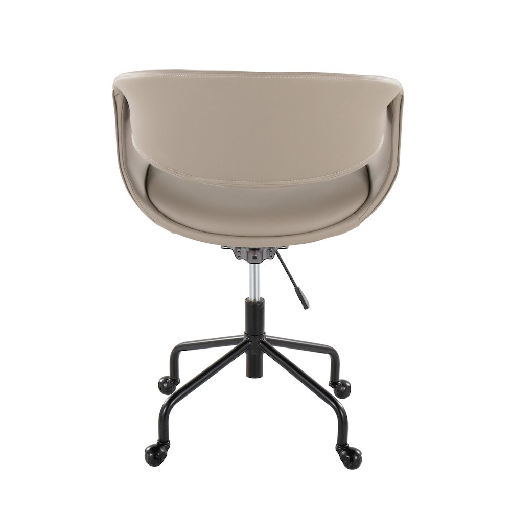 Curvo Upholstered 4-Star Task Chair. Picture 4