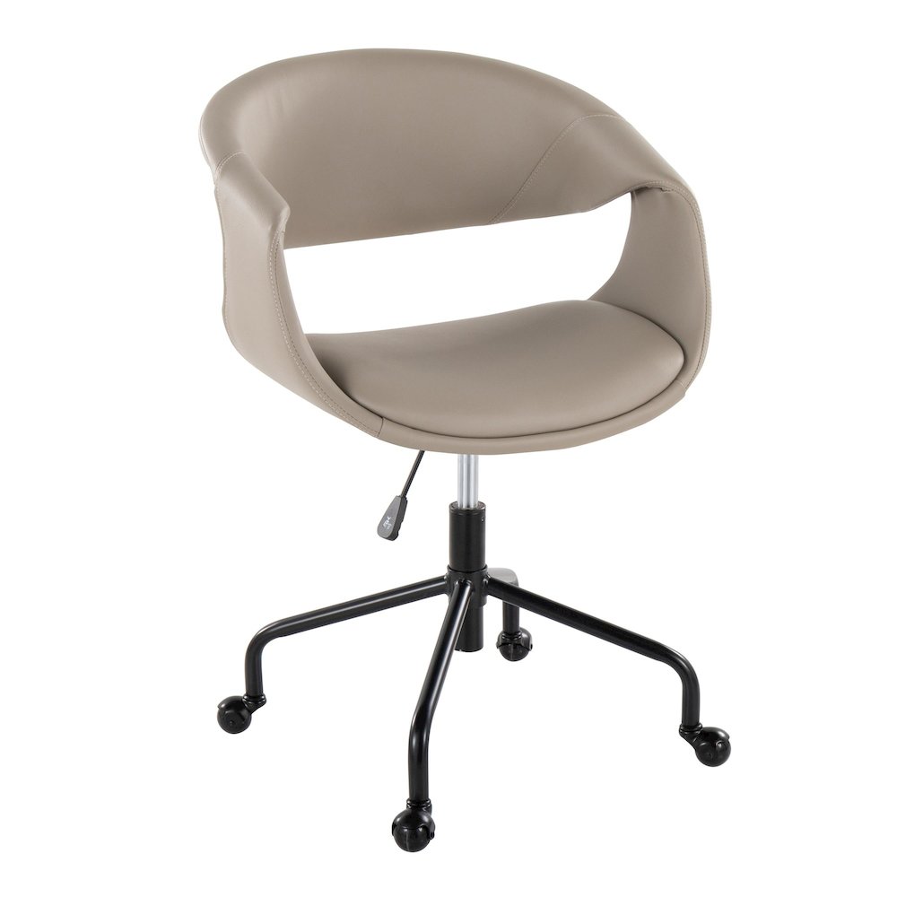 Curvo Upholstered 4-Star Task Chair. Picture 1