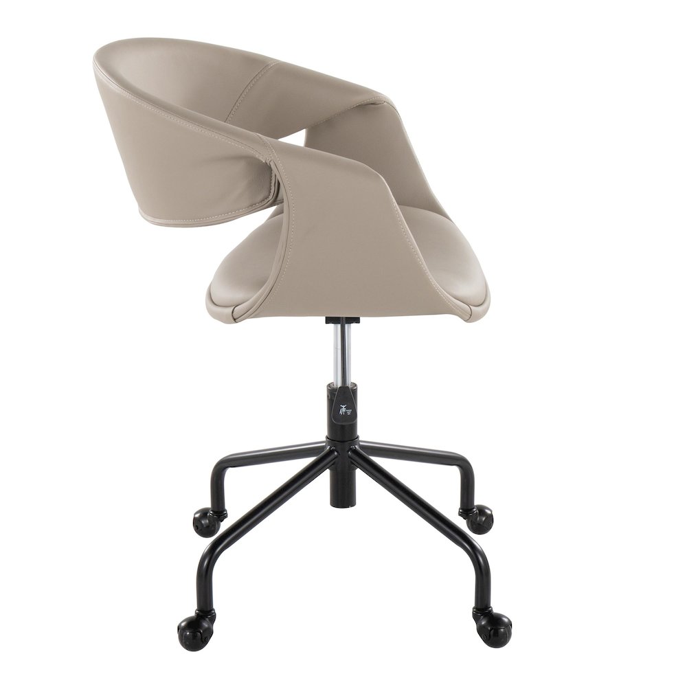 Curvo Upholstered 4-Star Task Chair. Picture 2