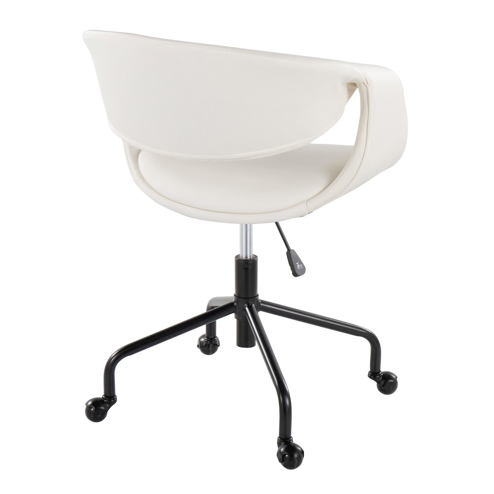 Curvo Upholstered 4-Star Task Chair. Picture 3