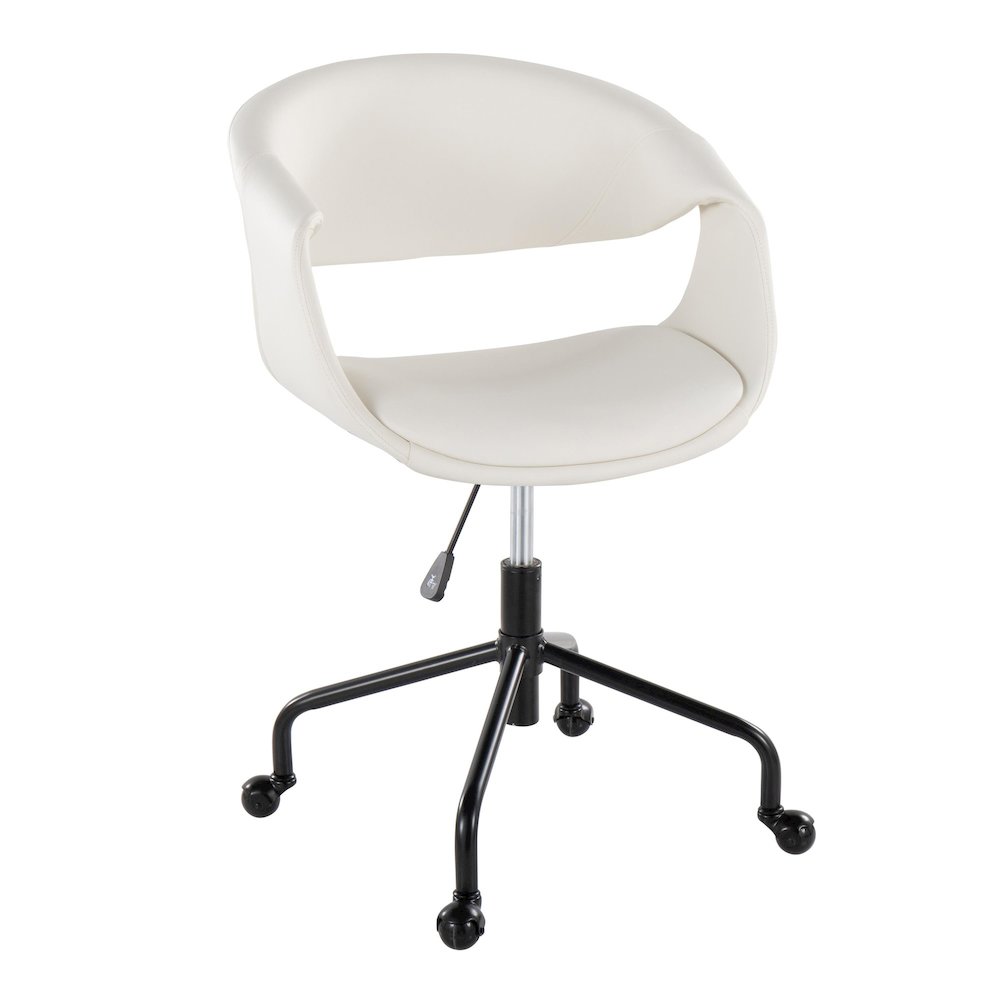 Curvo Upholstered 4-Star Task Chair. Picture 1