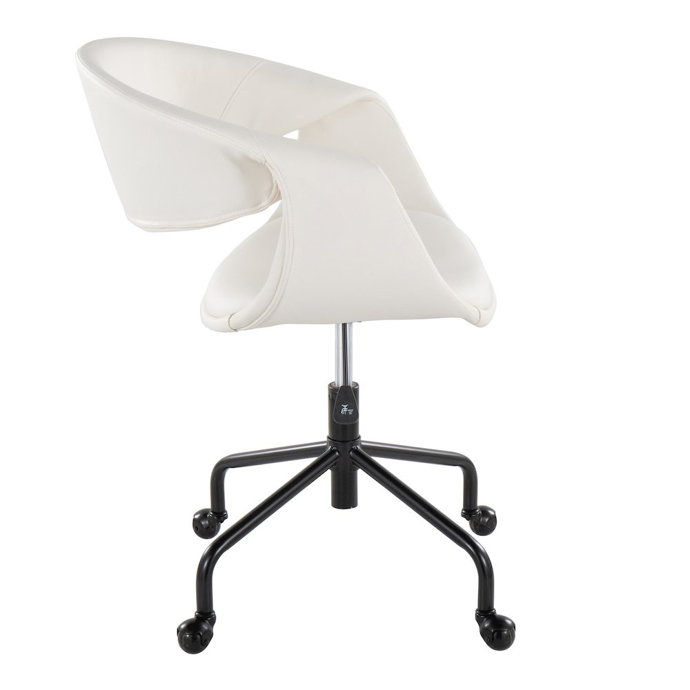 Curvo Upholstered 4-Star Task Chair. Picture 2