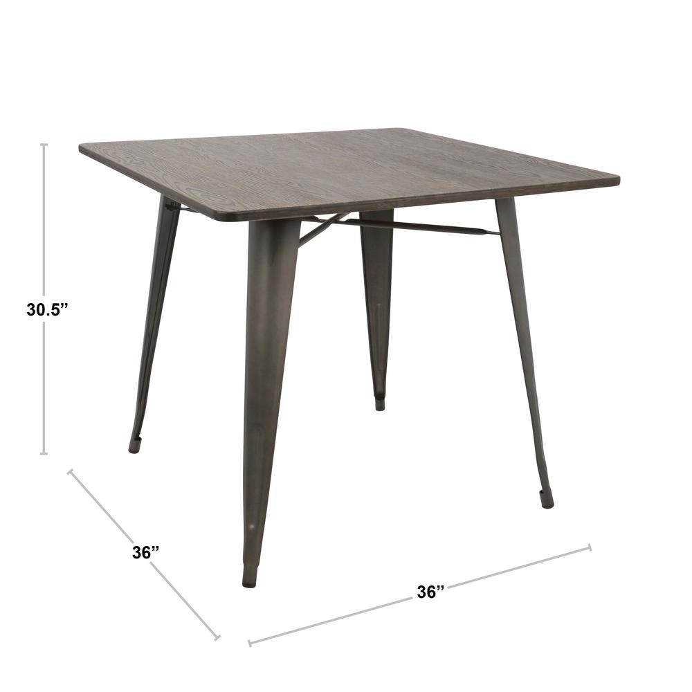 Antique, Espresso Oregon Dinette Table. Picture 4