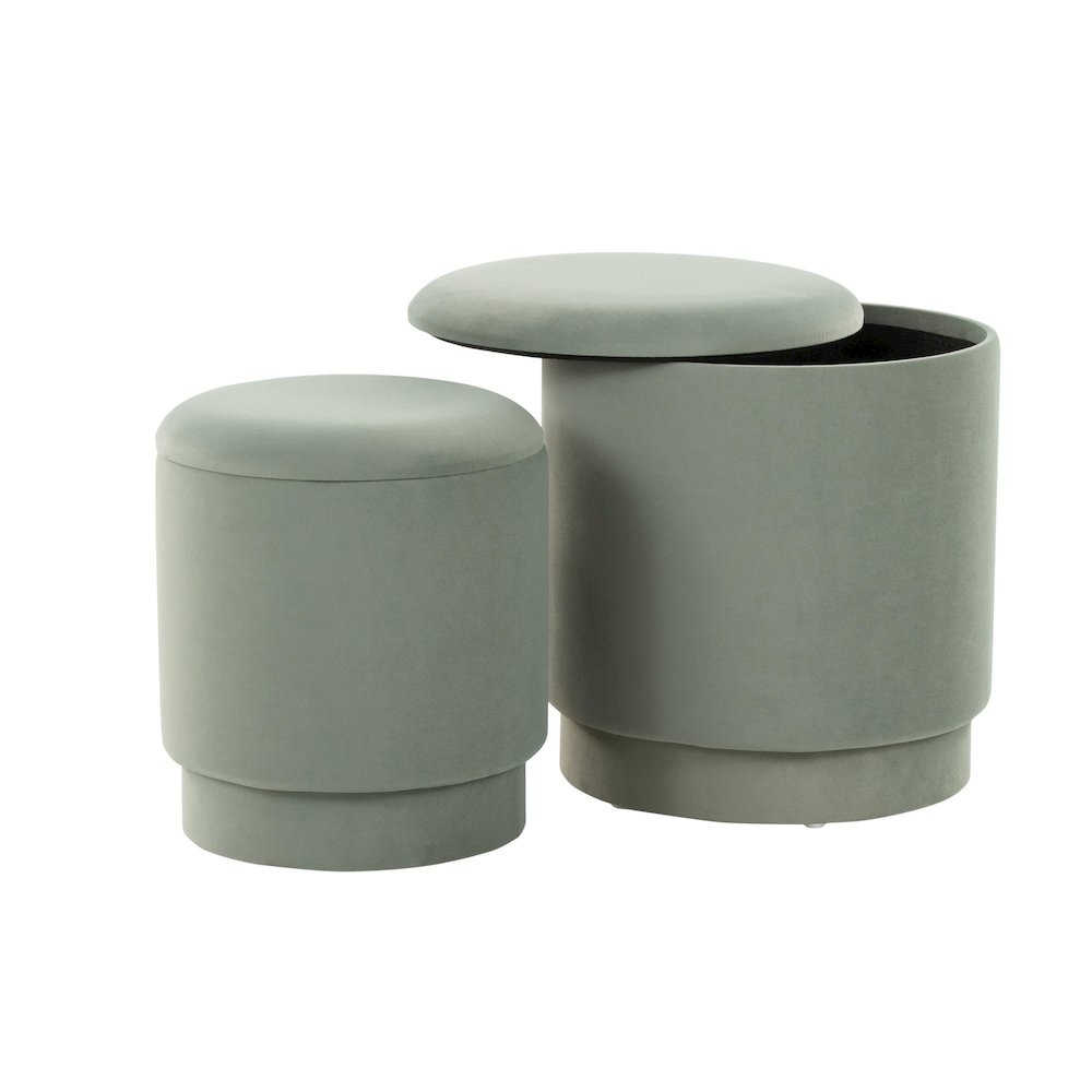 Marla Upholstered Ottoman Set. Picture 3