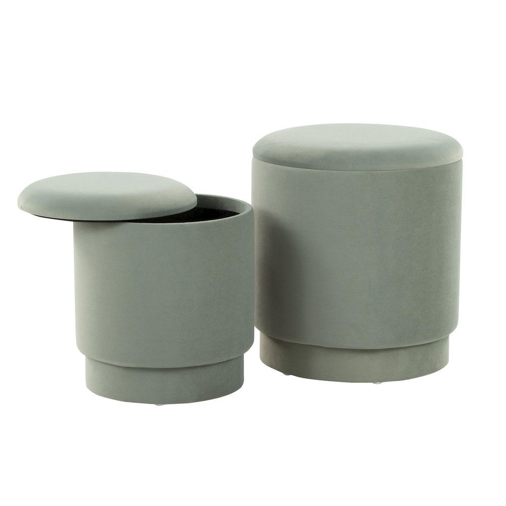 Marla Upholstered Ottoman Set. Picture 4