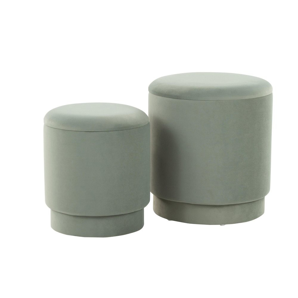 Marla Upholstered Ottoman Set. Picture 1