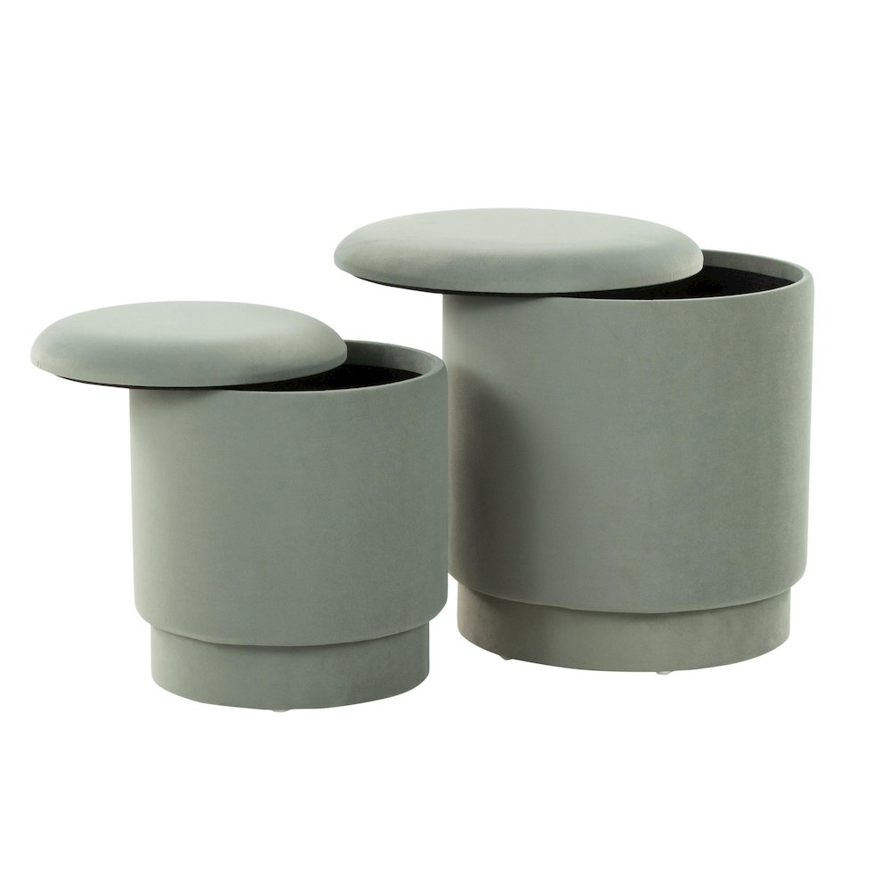 Marla Upholstered Ottoman Set. Picture 2