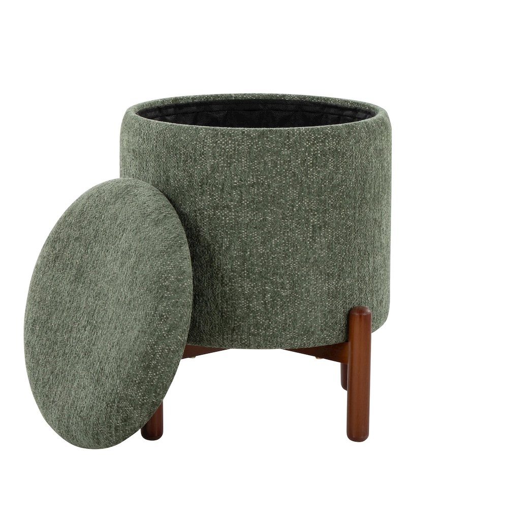 Daniella Wood Storage Ottoman. Picture 3