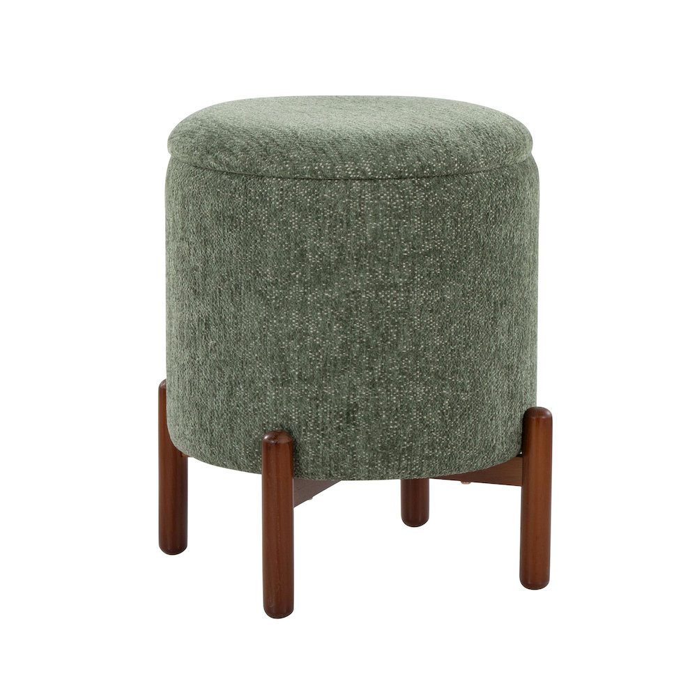 Daniella Wood Storage Ottoman. Picture 1