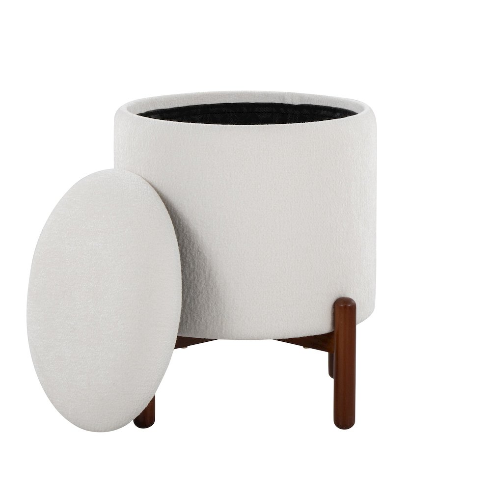 Daniella Wood Storage Ottoman. Picture 3