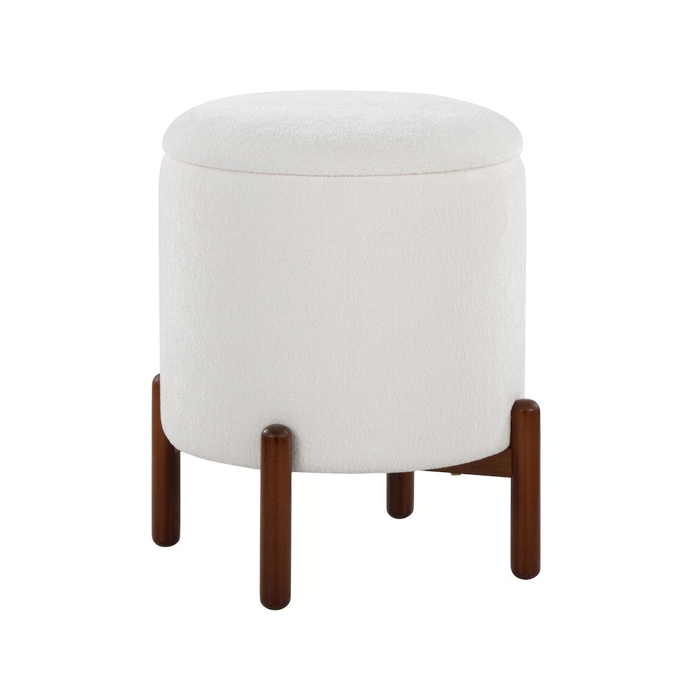 Daniella Wood Storage Ottoman. Picture 1