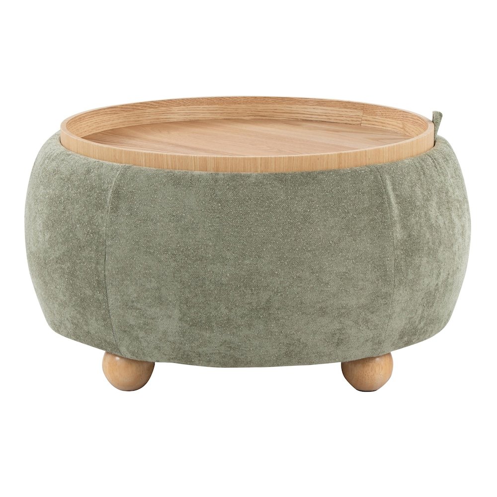 Tray Pouf Storage Ottoman. Picture 3