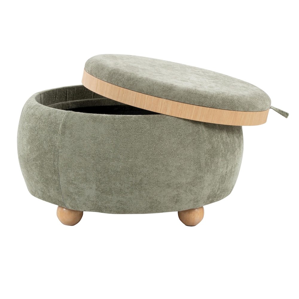 Tray Pouf Storage Ottoman. Picture 2