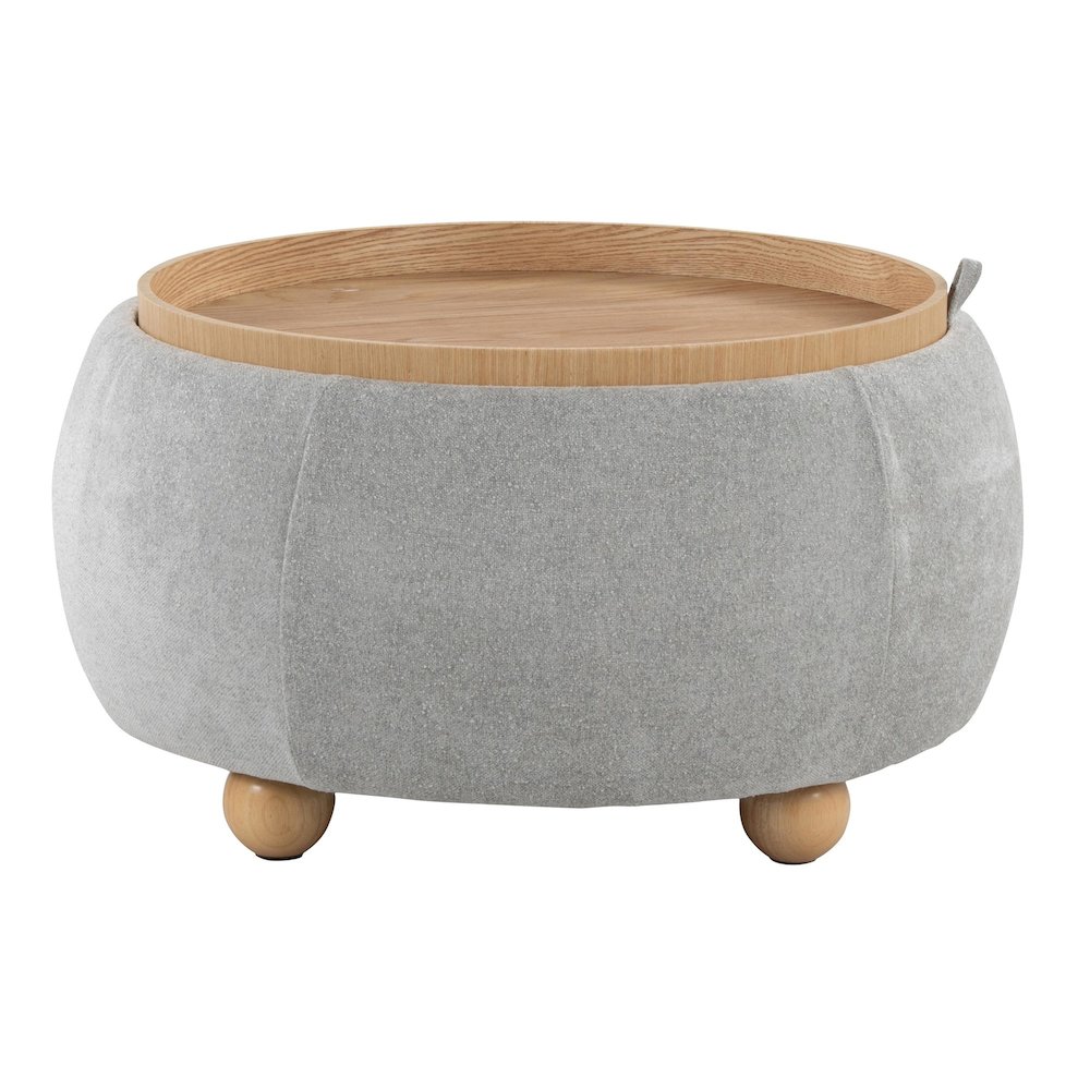 Tray Pouf Storage Ottoman. Picture 3