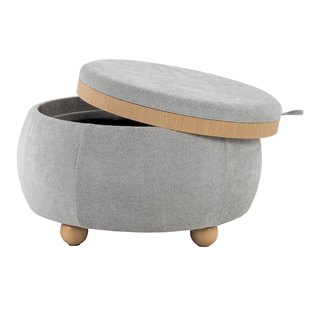 Tray Pouf Storage Ottoman. Picture 2
