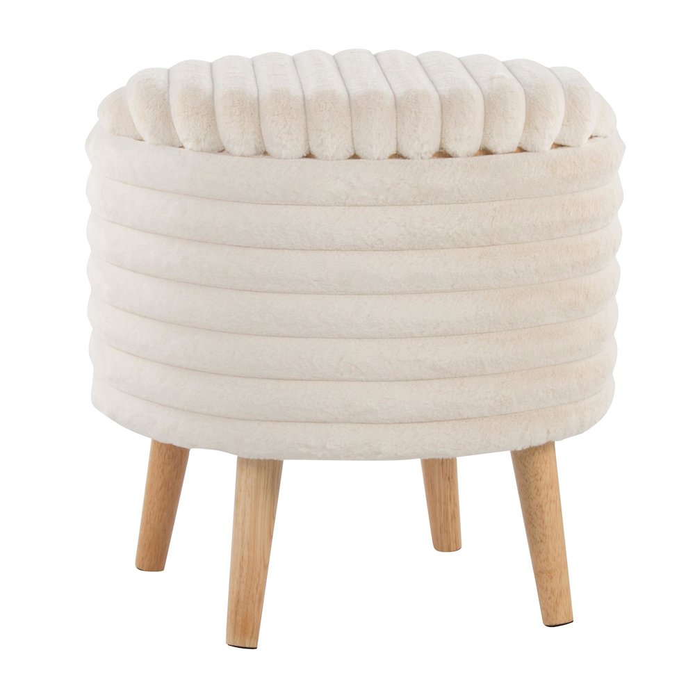 Tray Plush Storage Ottoman Set. Picture 6