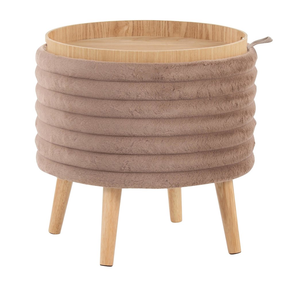 Tray Plush Storage Ottoman Set. Picture 7