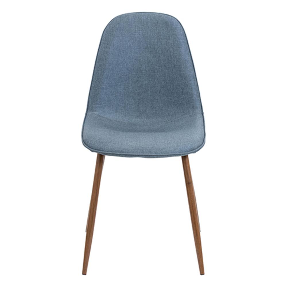 Walnut, Blue Pebble Dining Chair - Set of 2. Picture 6