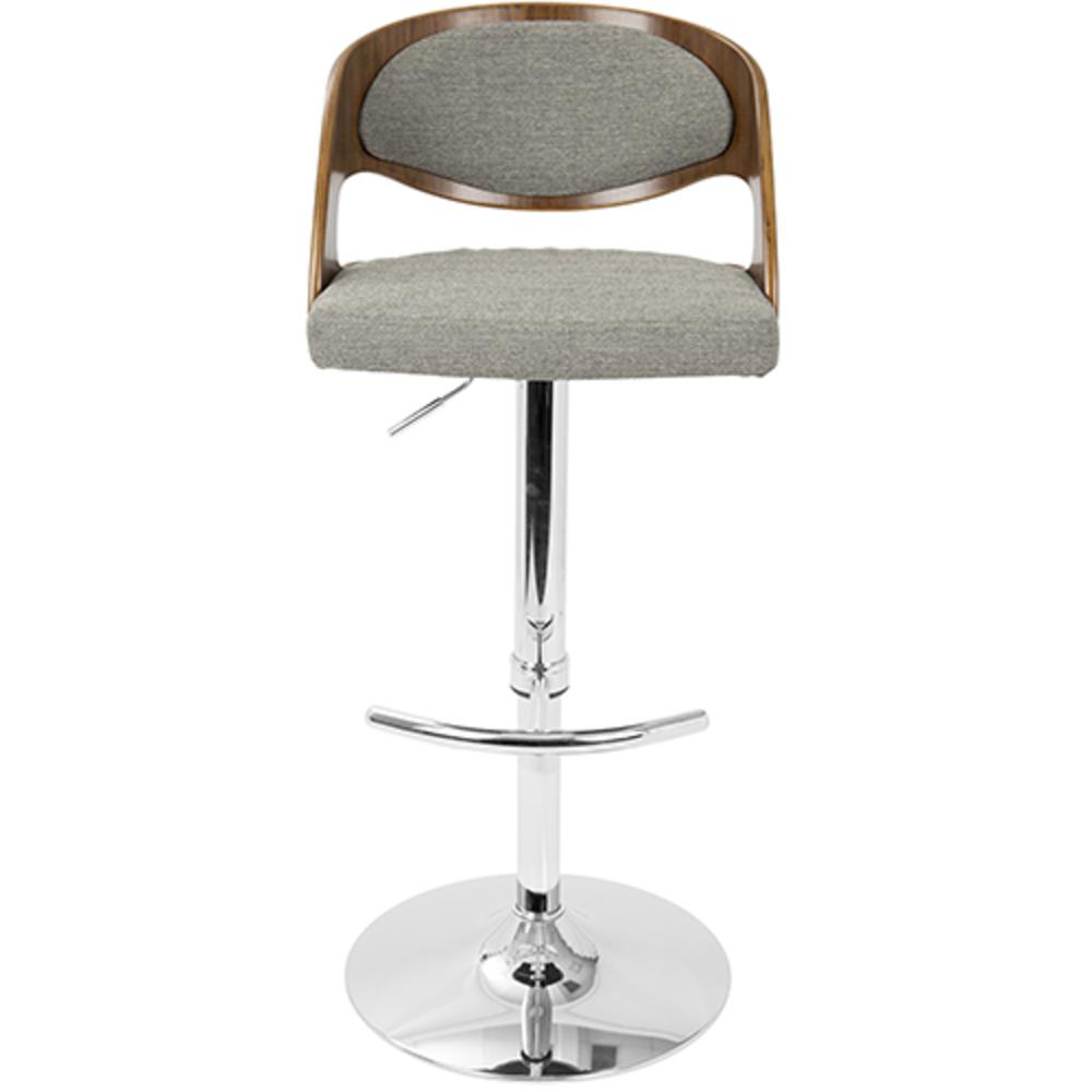 Walnut, Grey Pino Barstool. Picture 6