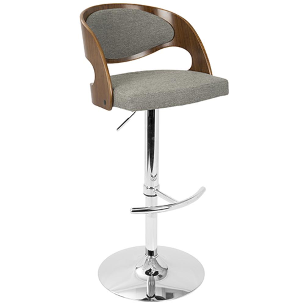 Walnut, Grey Pino Barstool. Picture 2