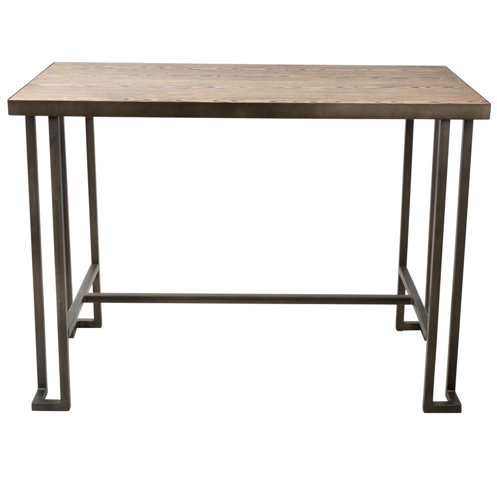Antique, Brown Wood Roman Counter Table. Picture 4