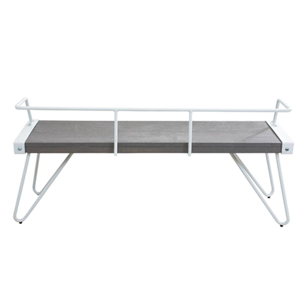 White, Grey Stefani Bench. Picture 4