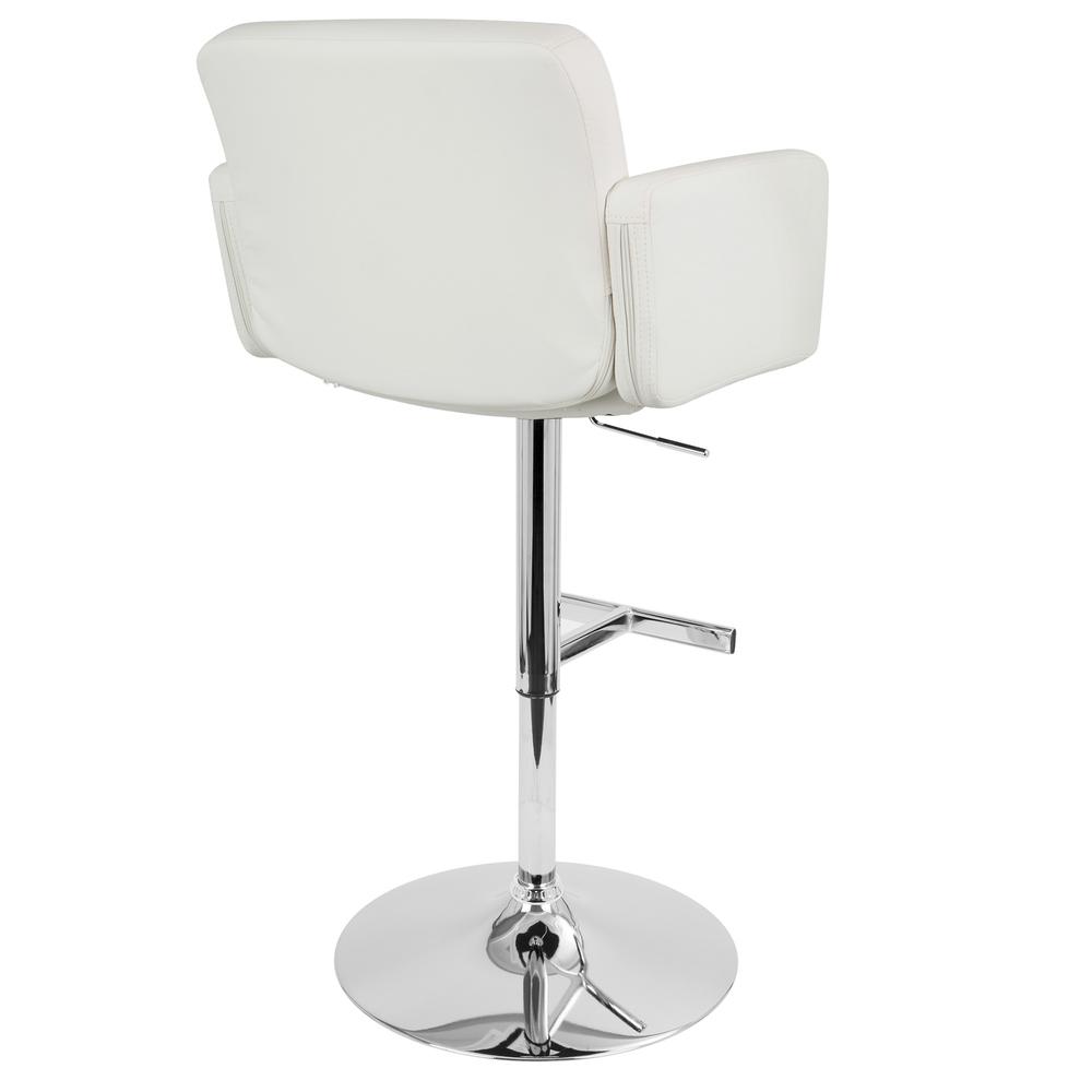 White Stout Barstool. Picture 3