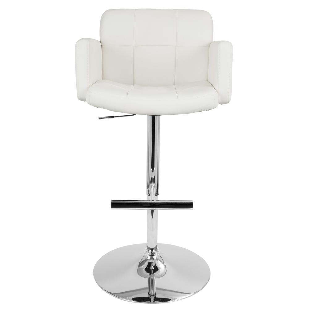 White Stout Barstool. Picture 5