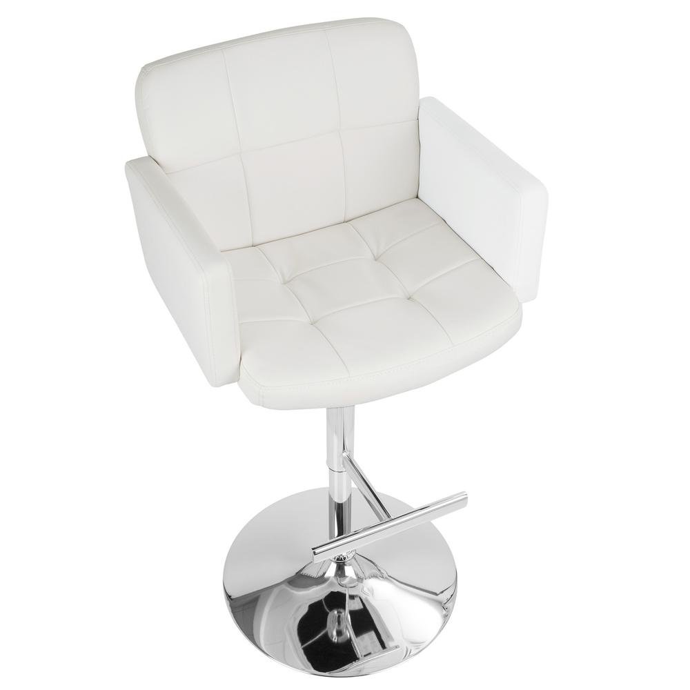 White Stout Barstool. Picture 6