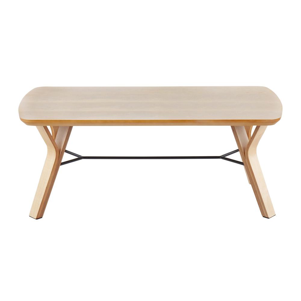 Natural Wood Folia Coffee Table. Picture 4