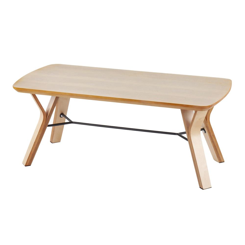 Natural Wood Folia Coffee Table. Picture 3
