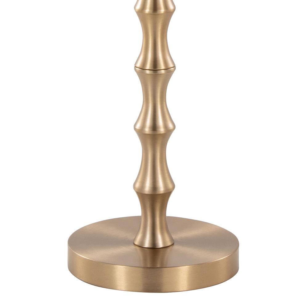 Gold Metal Bora 26.75" Metal Accent Table. Picture 3