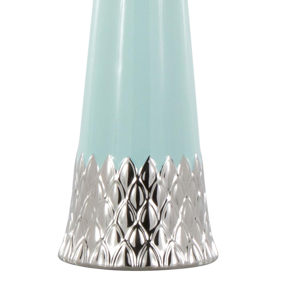 Penelope 22" Ceramic Table Lamp, Blue. Picture 4