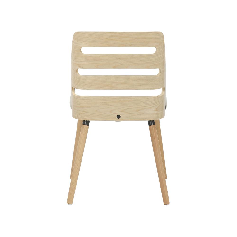 Natural Wood, Cream Fabric Trevi Chair. Picture 4