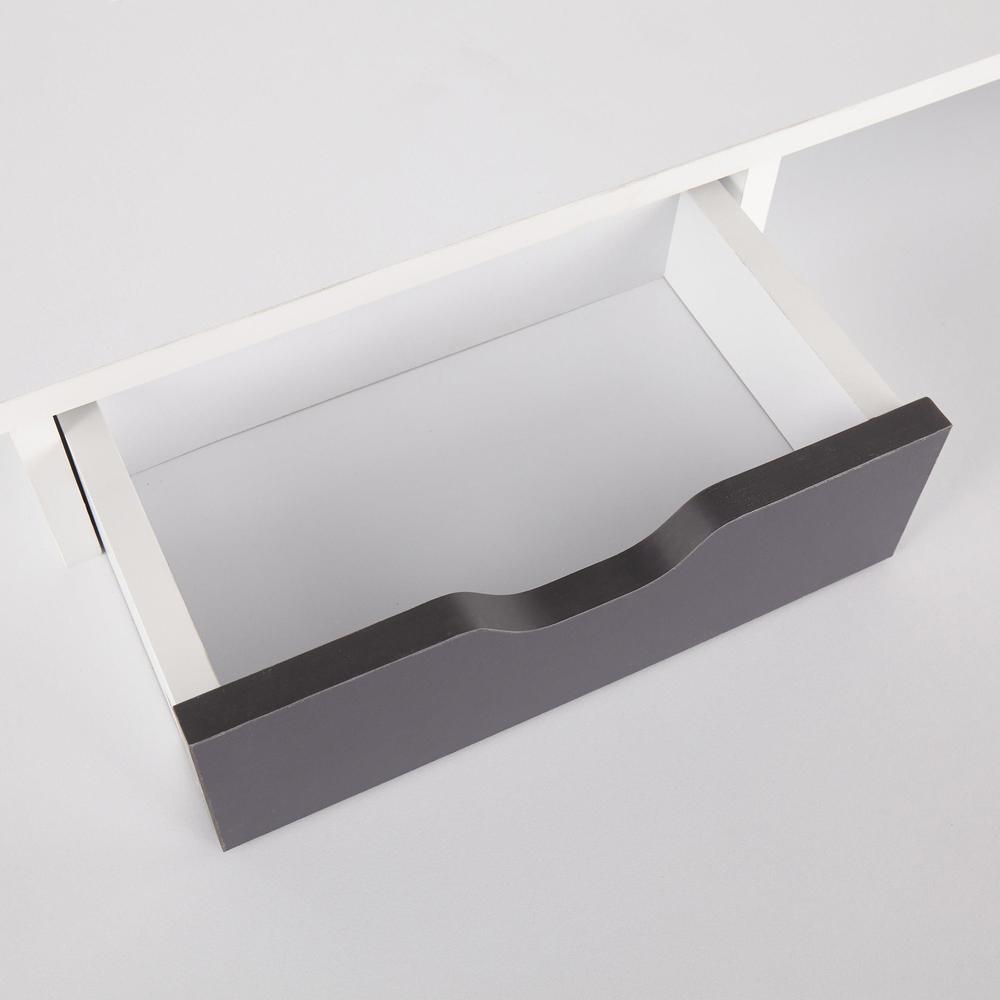 Grey Wood, White Wood Wishbone Desk. Picture 7