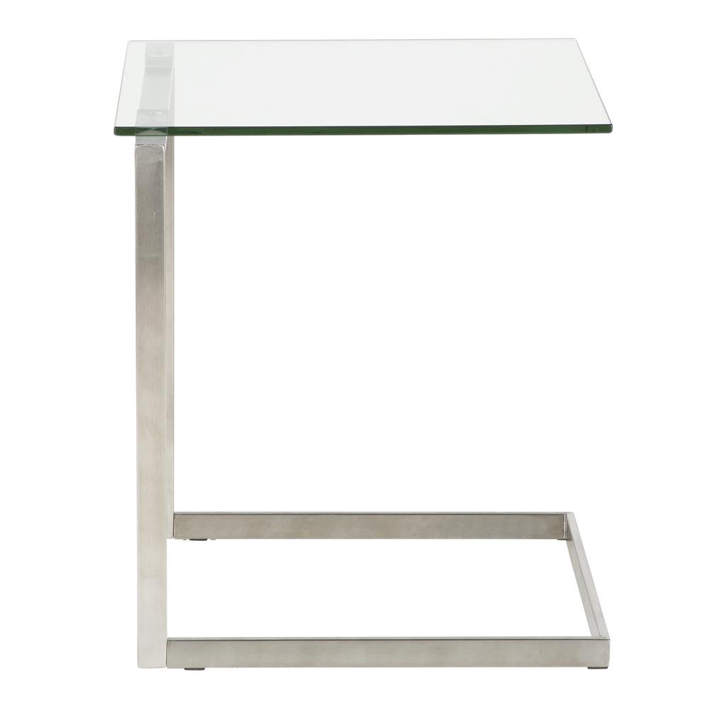 Glass Zenn Glass End Table. Picture 2